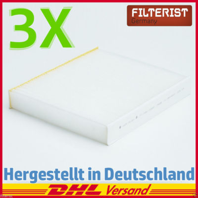 3x Filteristen PIRF-129-DE Innenraumfilter passt für Ford Mondeo IV Turnier BA7