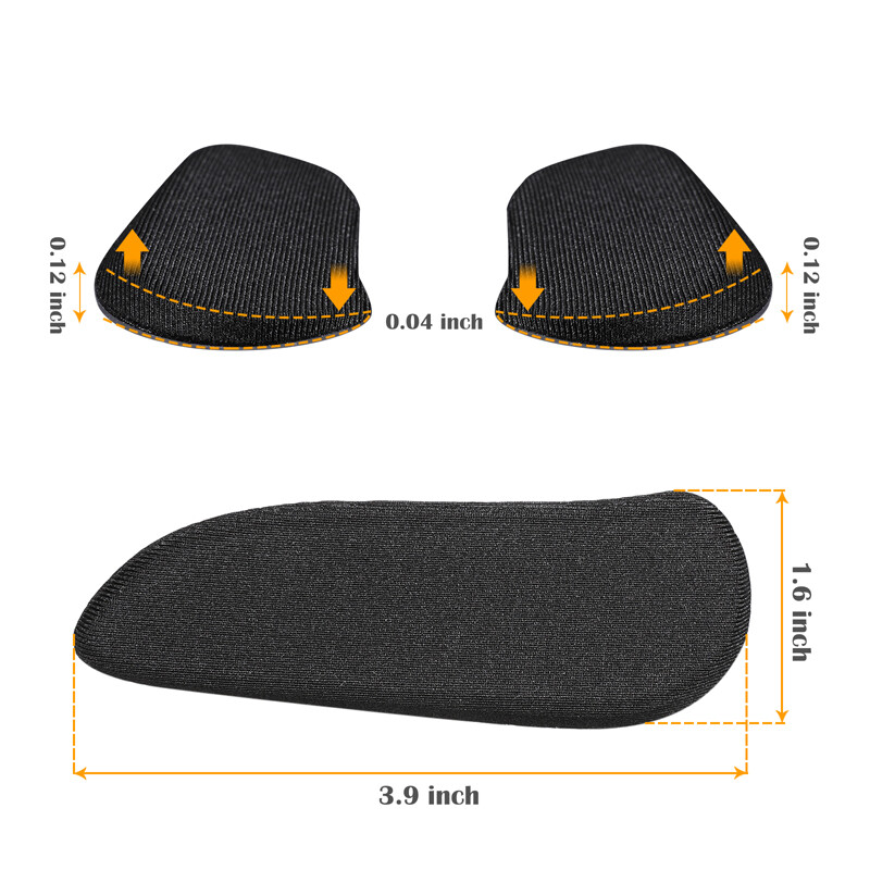 6 Pairs Medial & Lateral Heel Wedge Silicone Insoles Corrective Shoe
