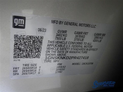 Arnés de cuadro Tahoe LT ID-87864625 2023 1473583 - Imagen 12 de 12