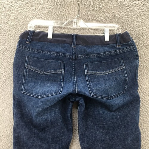 Gap Maternity Flare Jeans Womens 6 Long (Actual 32x33) Blue Denim Low Rise Zip - Picture 11 of 16