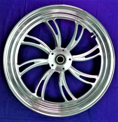 TWISTED VORTEX REAR BILLET WHEEL 18'' HARLEY 08-17 SOFTAIL HERITAGE DELUXE SLIM