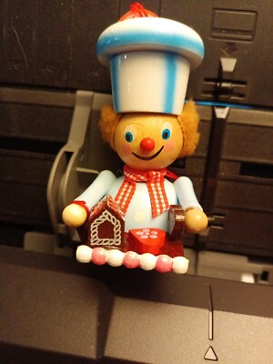 Vintage Steinbach Handmade In Germany Wooden Chef/Baker In Original Box