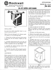 Delta Rockwell PM 1878 34-471 Super-Safe Guard Instructions