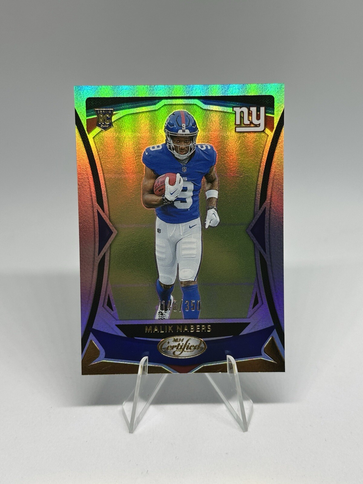 2024 Panini Certified - Malik Nabers Rookie Silver Mirror /350 RC #105 Giants