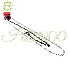 Hand Chain Hoist 1 Ton 2200 Lbs Capacity 7 Feet/2.1m with 2 Heavy Duty Hooks