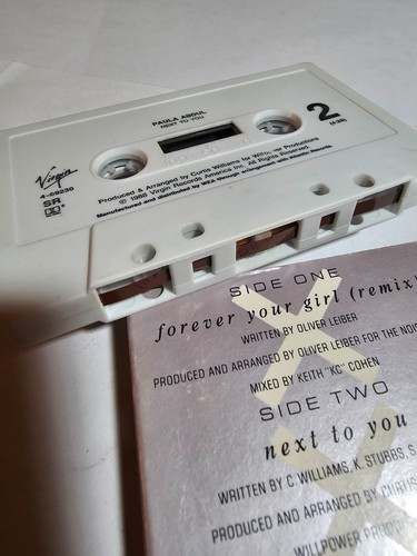1980s PAULA ABDUL & GLORIA ESTEFAN CASSETTES SINGLES TAPES STRAIGHT UP FOREVER - Picture 15 of 18