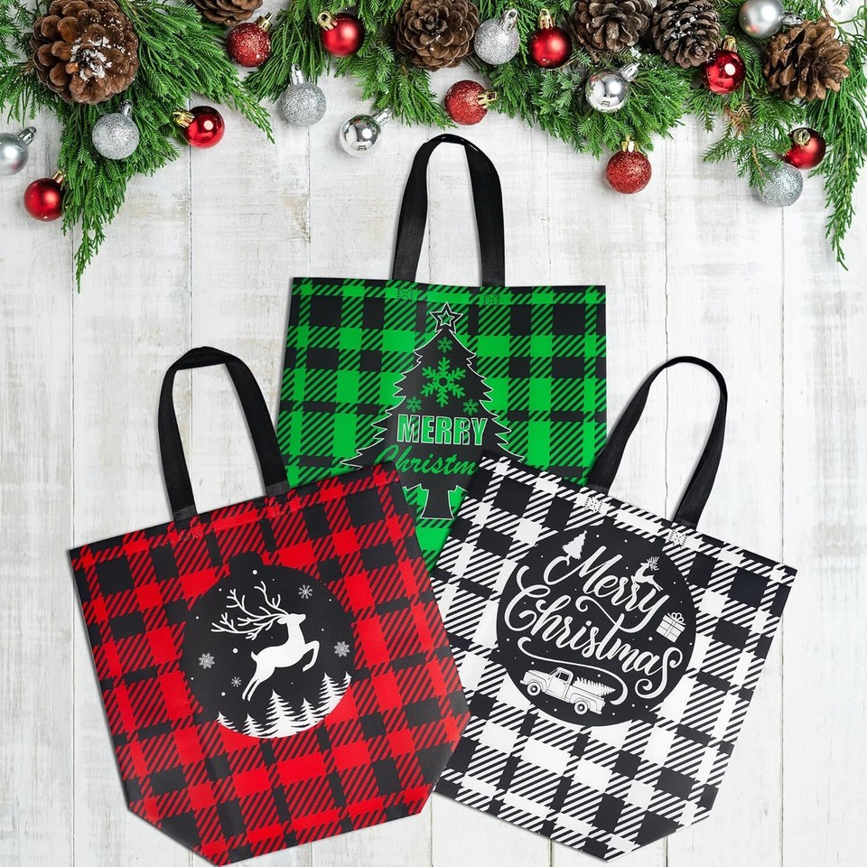 BLEWINDZ 18 Pcs Extra Large Christmas Gift Bags with Tissue Theme eBay