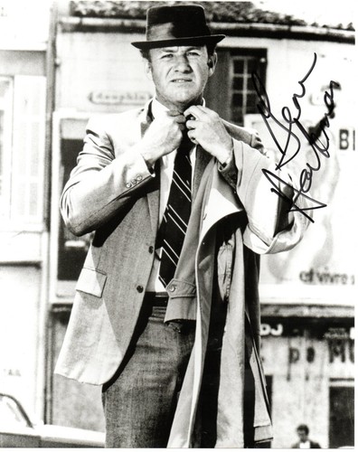 Gene Hackman as Popeye in French Connection  Signed 10x8 B/W Photo Autographed