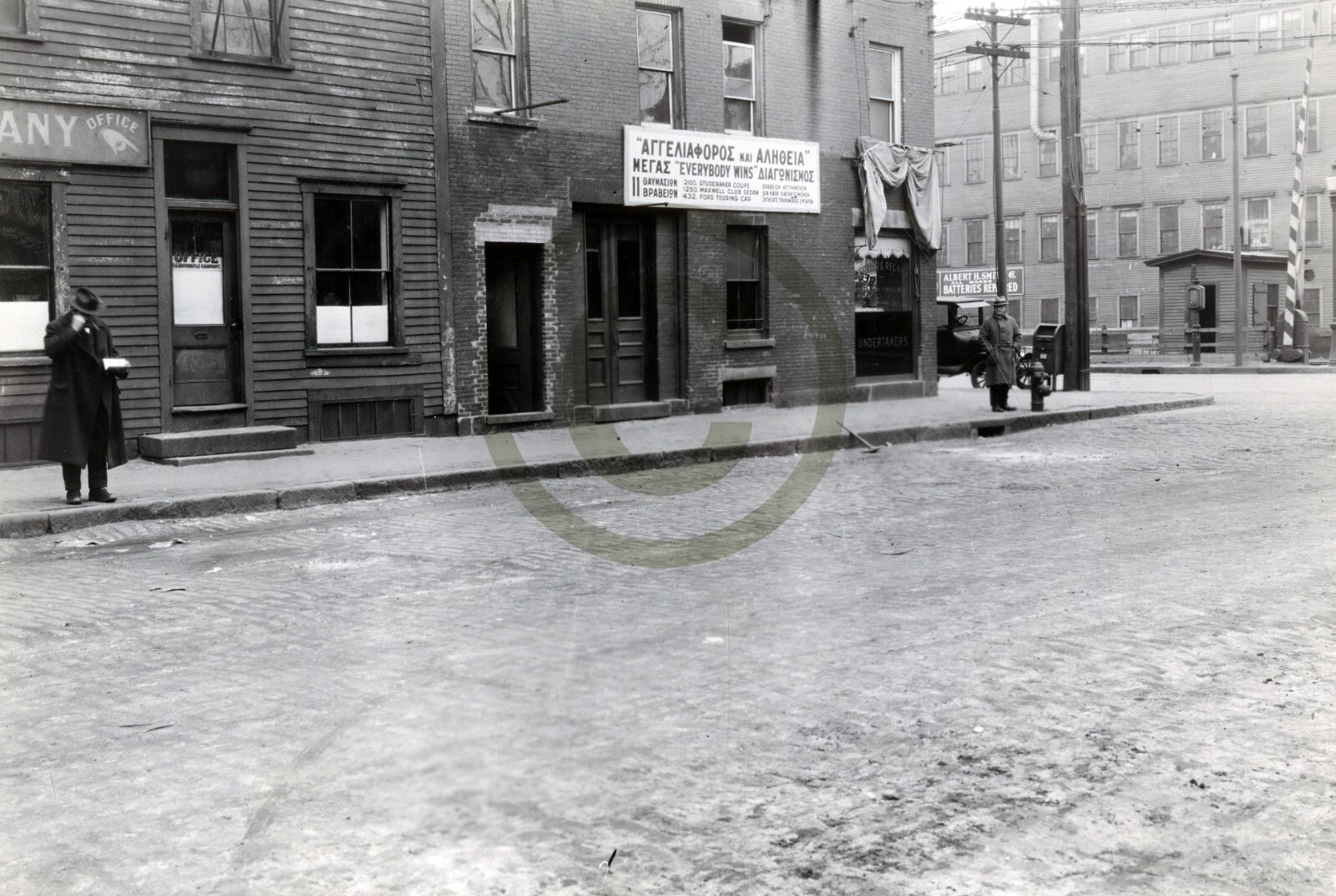 Hall Street at Aiken Street Lowell MA © 1923 Reprint from its Scan 8X11 ...