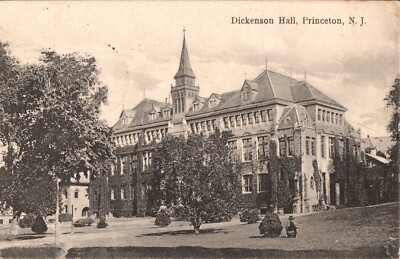 Princeton University View of Dickenson Hall Divided Back Postcard Posted 1914