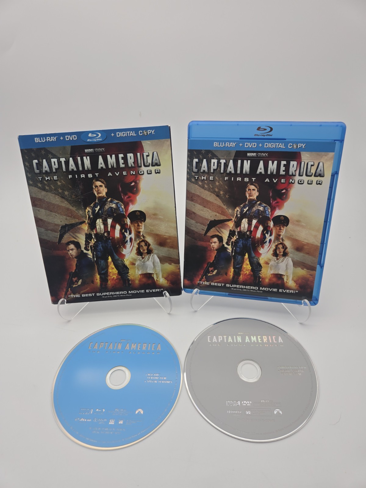 Captain America: The First Avenger Blu-ray + DVD w/ Slipcover - Marvel MCU