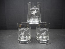 3 Famous Grouse Finest Scotch Whisky Bicentenary Rocks Glass- 1800 - 2000