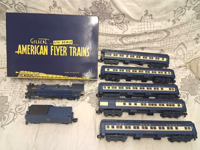 AMERICAN FLYER 6-49617 Blue Comet New Jersey Central S Gauge 5- CAR Train SET!!