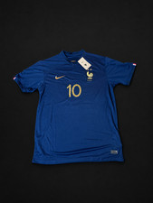 France Mbappe Fifa Soccer Blue Gold FFF Jersey 2026 Size S-XL