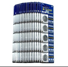 100 PCS Tianqiu CR2032 Lithium Battery 3V Button Cell for Scopes Sights-Carded