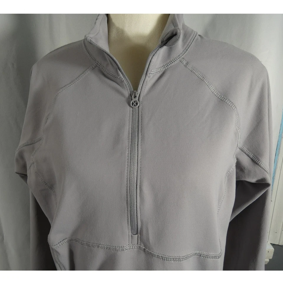 Layer8 Women's Large Athletic 1/2 Zip Pull Over Shirt Lightweight Running - Image 2 of 4