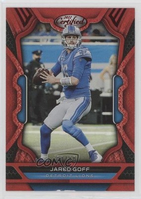 2022 Certified Mirror Red 20/99 Jared Goff #33 0a17
