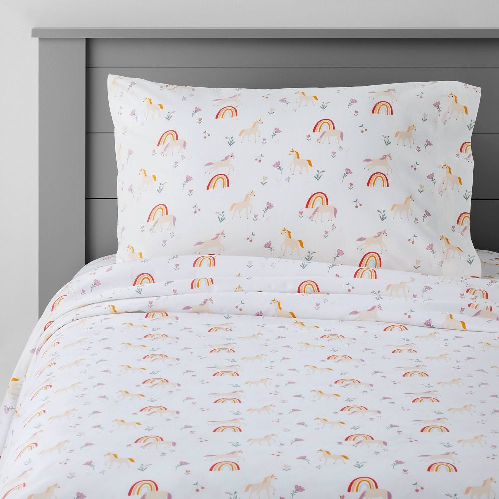 Комплект хлопчатобумажных простыней Queen Unicorn - Pillowfort 3290₽