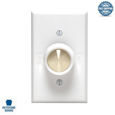 Trimatron Full-Range Fan Speed Control - 600W, Rotary Dimmer, Radio/TV Interf...
