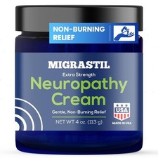 Migrastil Neuropathy Cream - Soothing Cream for Feet, Legs, Hands, Etc. Aloe She