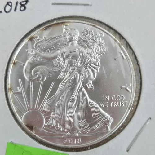 U.S. Mint Liberty American Eagle 2018 1 oz Silver Coin .999 Fine