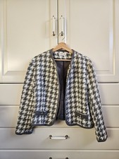 Elegante Damenjacke Blazer Hahnentritt Tweed ...