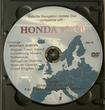 Honda Accord Legend CR-V Civic CR-Z Insight Sat Nav Map Update DVD 2019 Europe