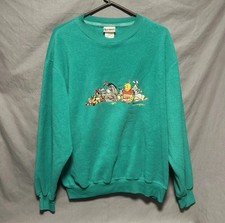 VINTAGE Walt Disney World Winnie the Pooh And Friends Sweatshirt Adult S