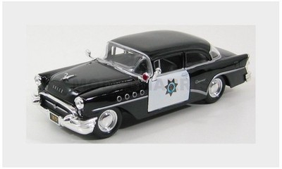 MAISTO 31295 BUICK - CENTURY POLIZEI 1955 - SCHWARZ WEISS - 1/26