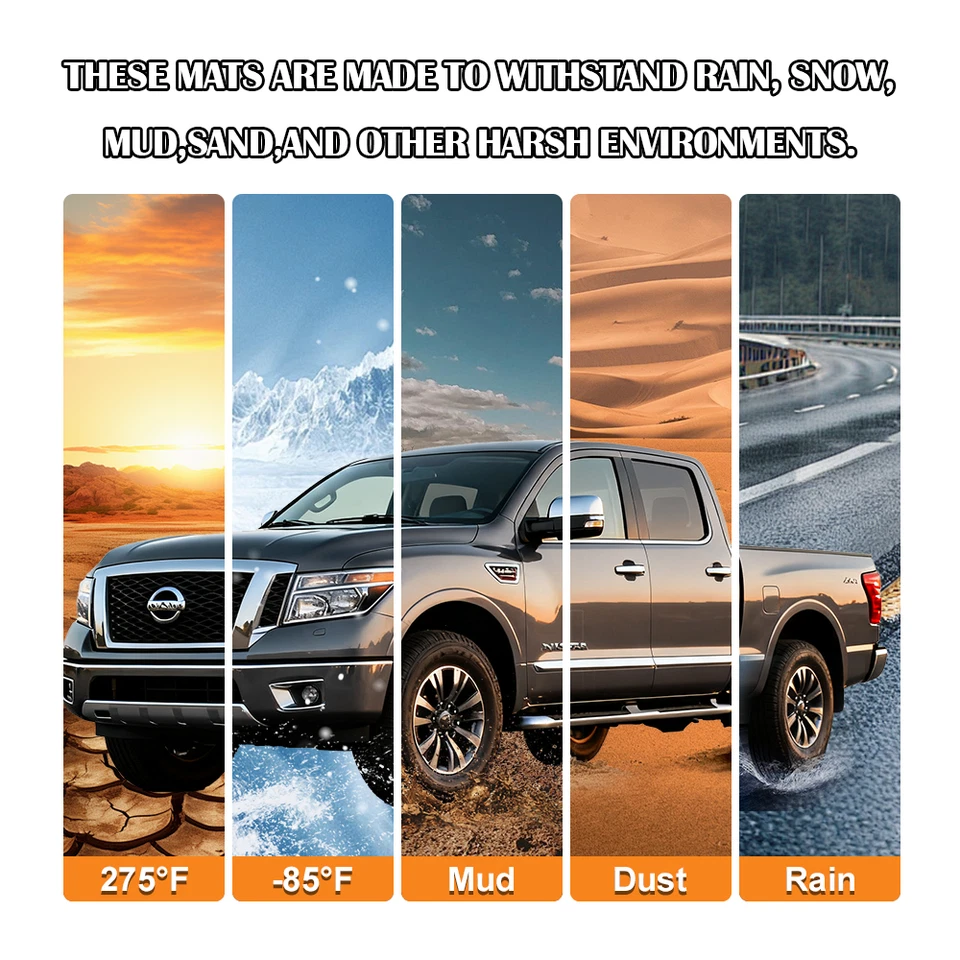 FOR 2004-2012 NISSAN TITAN 63.66" TEXTURED REAR TAIL GATE MOULDING TOP COVER - Image 2 of 4
