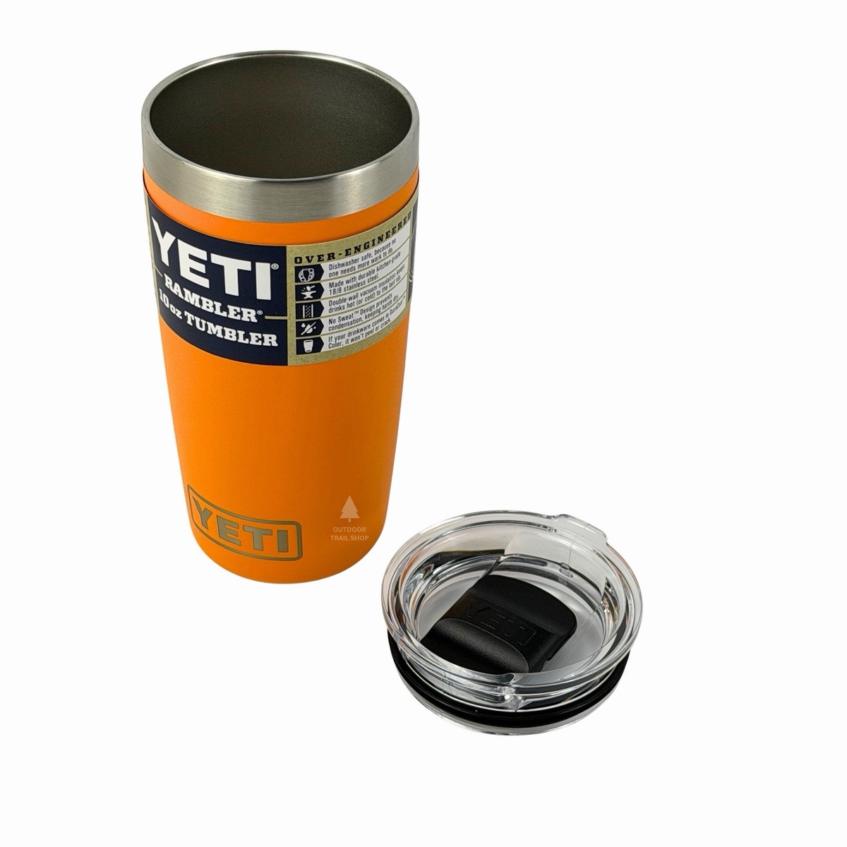 YETI King Crab Orange 10 oz Rambler Tumbler Retired Color