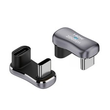 USBC 180 Degree Adapter 20Gbps U Shape USB C Male To Female Joint 2 Pack