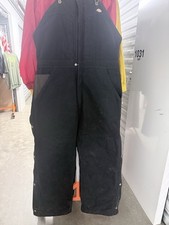 Dickies Black Insulated Work Coveralls Mechanic Cotton Polyester Nylon