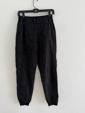 Pantalones Athleta Brooklyn Texturizados Forrados Jogger Negro Camuflaje Ropa Activa Talla 2