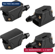 4 PCS Front Windshield Washer Nozzles, 4 Holes Car Windshield Washer Wiper Arm S