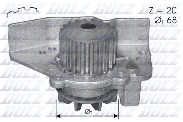 Fits DOLZ C118 WATER PUMP PEUGEOT 406/605, CITROEN XANTIA/XM 2.0  ⭐UK Stock⭐