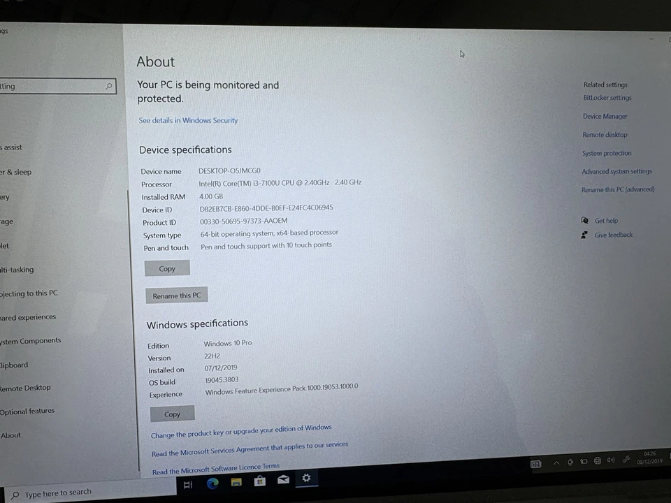 Lenovo ideapad MIIX 510-12ISK i3-7100U 4GB RAM 128GB Touchscreen Tablet 52% BAT - Image 2 of 4