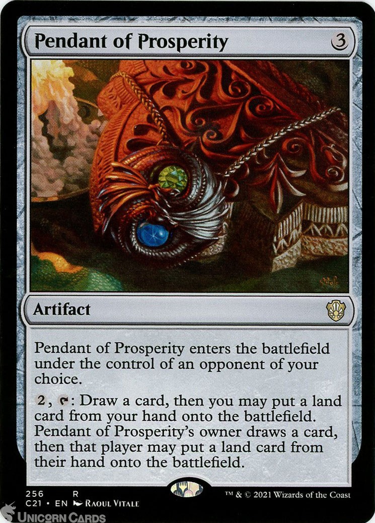 Pendant of Prosperity Rare Mint MTG Card :: :: Strixhaven Commander Decks 2021 :