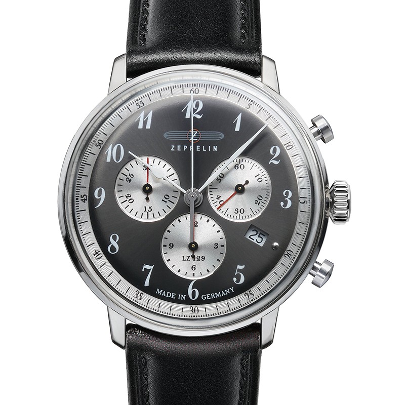 Zeppelin LZ129 7668-3 Orologio Uomo Automatico - Quadrante Blu, Cinturino In Pelle E Cassa Acciaio 42mm - 4