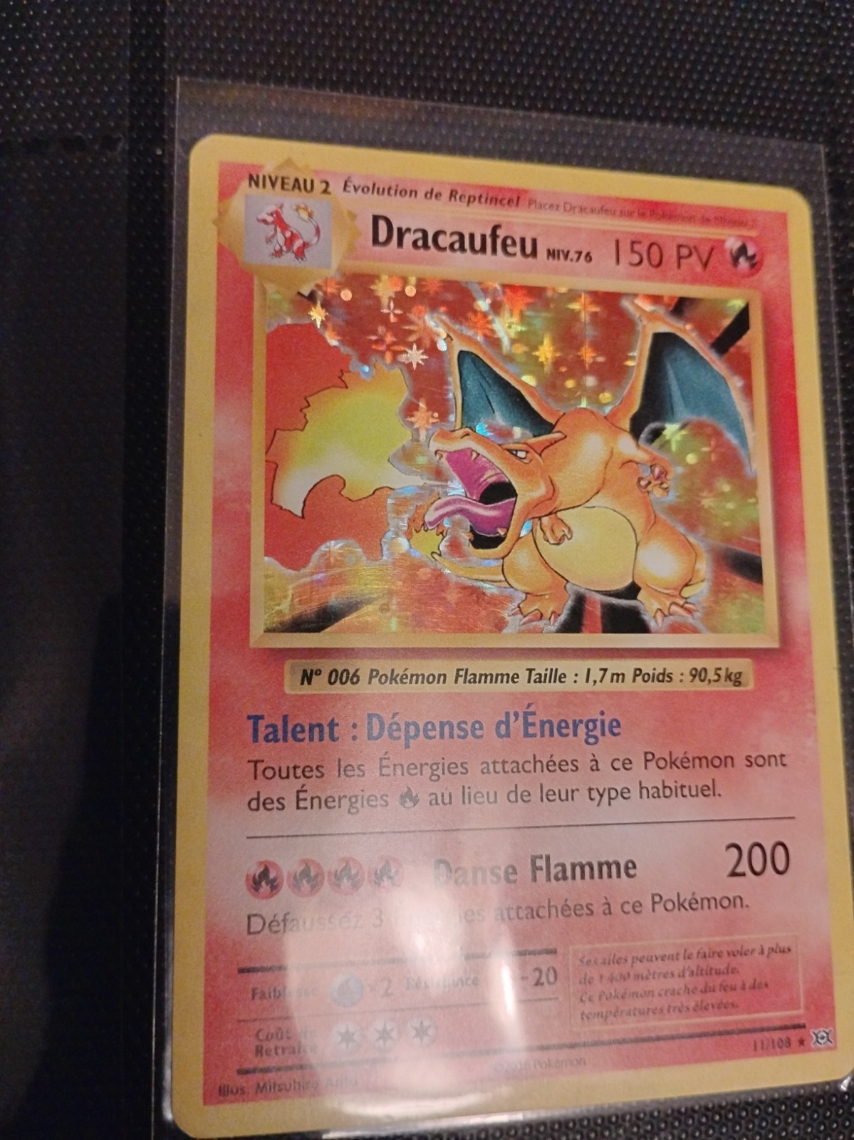 Carte Pokemon Card DRACAUFEU/Charizard 11/108 Holo XY12 Evolutions FR OCCASION