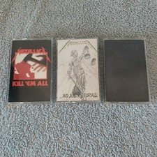 Metallica Vintage 3-Cassette Lot: Kill 'Em All, And Justice For All, Black Album