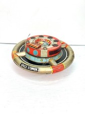 Japanese Battery Operated Tin Litho Space Toy Nomura PLANET Y SPACE STATION