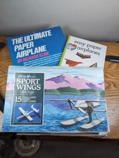 Paper Airplane 2 Books, Klutz kit,   Half Of An Eddie Bauer Kit. 4 items.