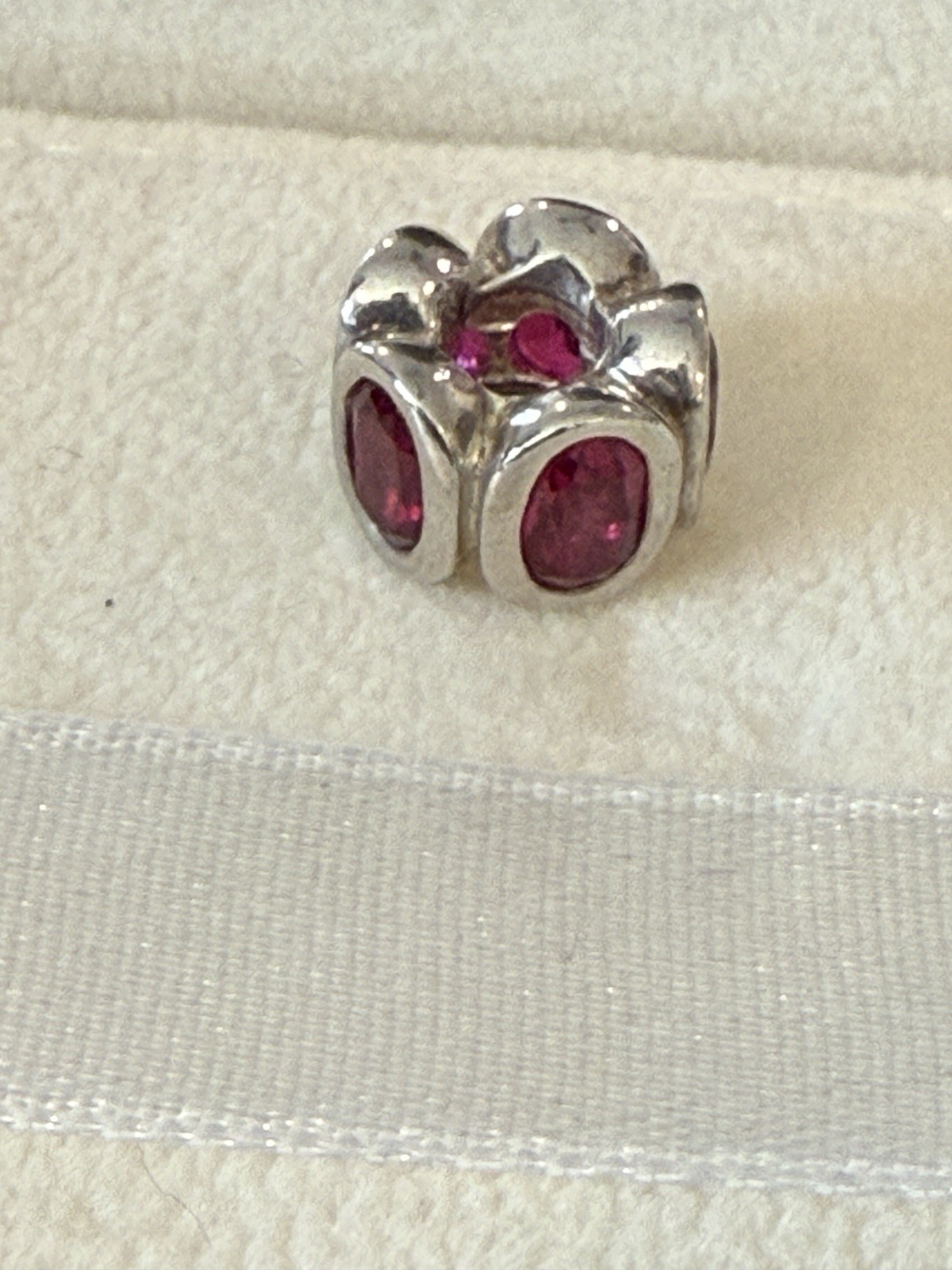 Authentic Retired Pandora Ruby Oval Lights Charm … - image 8
