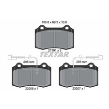 Satz Bremsbeläge Bremsklötze vorne für Alfa Romeo 147 937 156 932 GTV | 24248