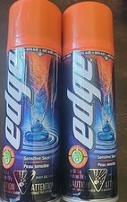 2 ct Edge Sensitive Skin Shave Gel - 7 oz Each Brand NEW