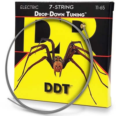 Silver Coated Core Electric Guitar Strings Drop Down Tuning Heavy Gauges 11-65