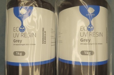 Anycubic EC UV Resin For 3D Printer, 1Kg x2  - Gray 355-410nm 405nm