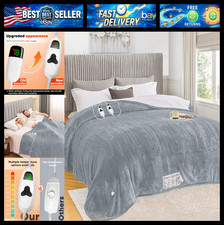 greenoak Heated Blanket Electric King Size 100"X90" Dual Control, Heating Blanke