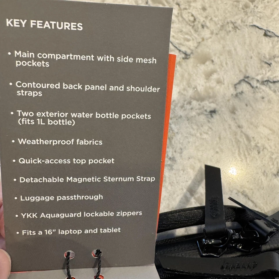 ALPAKA Elements Backpack Pro 26L Black Weatherproof Laptop 16" Axoflux 600D - Image 4 of 4